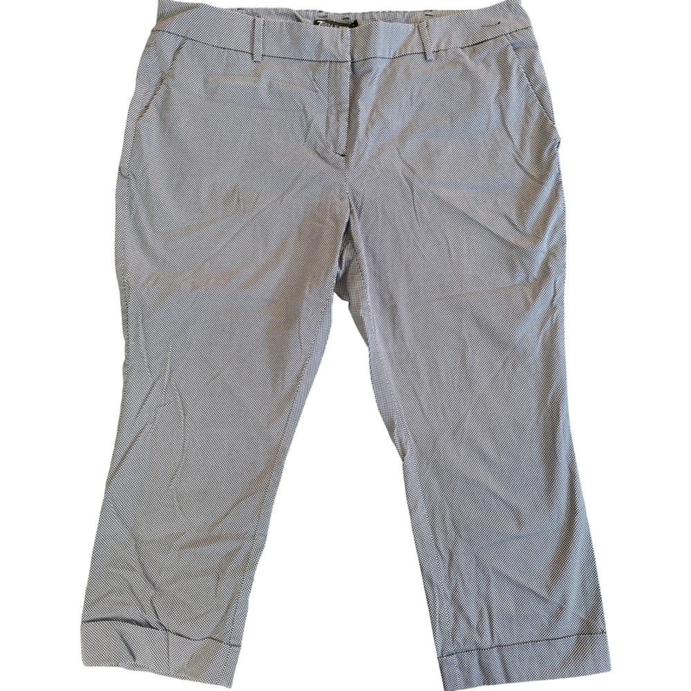 7th Avenue New York Dot Print‎ Cropped Pants - Women's Size 18